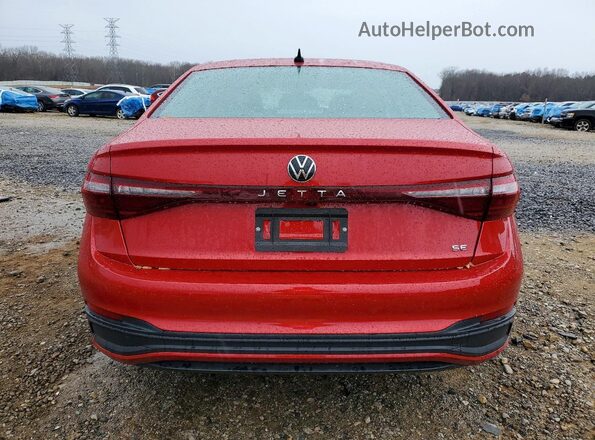 3VW7W7BUXTM011334 2026 VOLKSWAGEN JETTA Красный Вид сзади