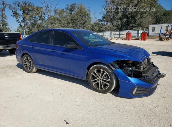 3VWBM7BU4PM024831 2023 VOLKSWAGEN JETTA Синий Передняя правая четверть