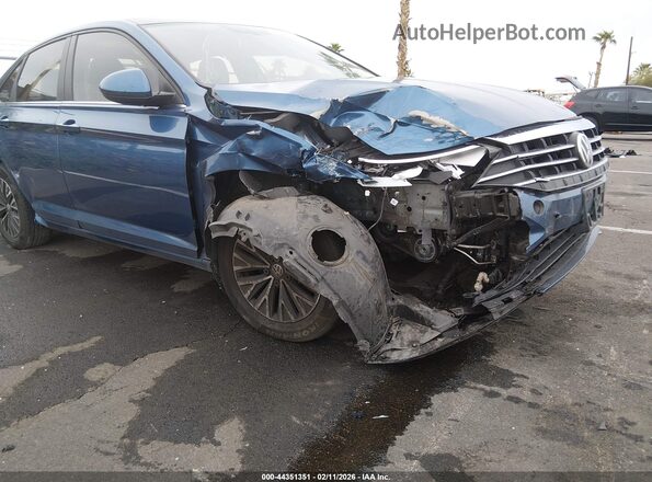 3VWC57BU9KM036015 2019 VOLKSWAGEN JETTA Синий Вид спереди