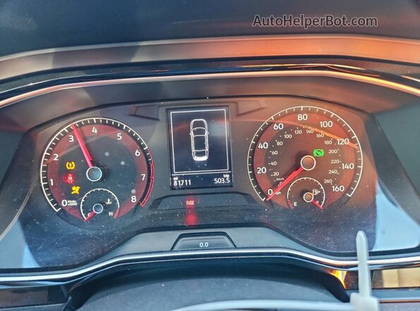 3VWC57BU9KM098322 2019 VOLKSWAGEN JETTA Gray Вид щитка приладів