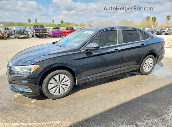 3VWC57BUXKM239723 2019 VOLKSWAGEN JETTA Черный Передняя левая четверть