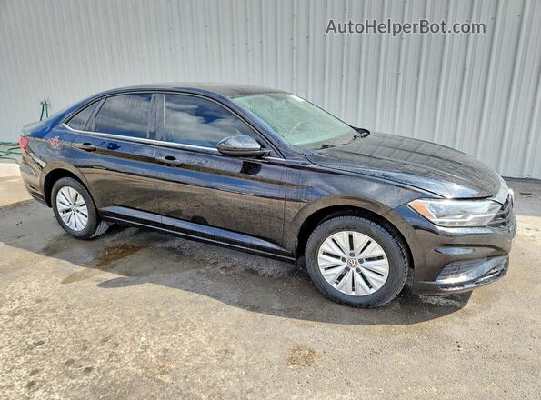 3VWC57BUXKM239723 2019 VOLKSWAGEN JETTA Черный Передняя правая четверть