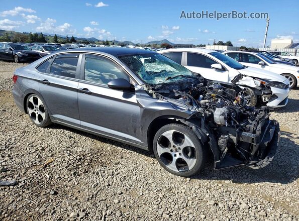3VWCB7BU4KM133972 2019 VOLKSWAGEN JETTA Серый Передняя правая четверть