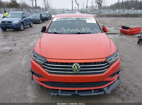 3VWCB7BU6KM194840 2019 VOLKSWAGEN JETTA Оранжевый Вид задней части салона