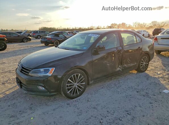 3VWD17AJXGM294641 2016 VOLKSWAGEN JETTA Черный Передняя левая четверть