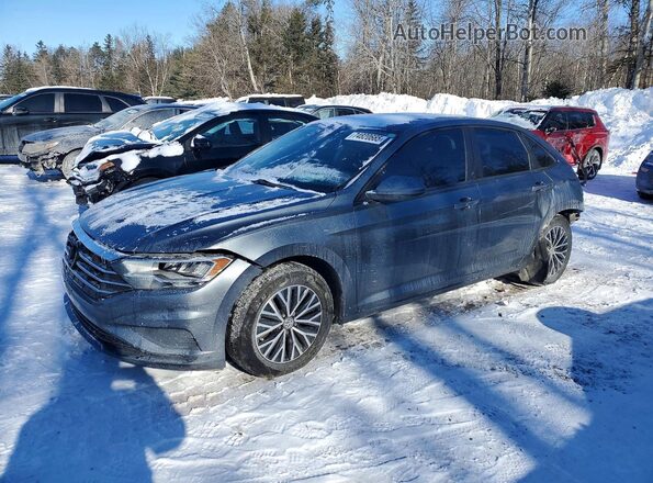 3VWE57BU2KM010719 2019 VOLKSWAGEN JETTA Серый Передняя левая четверть