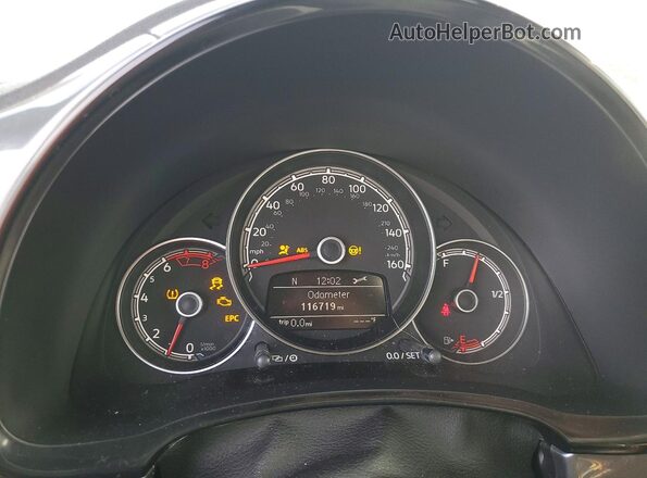 3VWF17AT6HM631480 2017 VOLKSWAGEN BEETLE Gray Вид щитка приладів