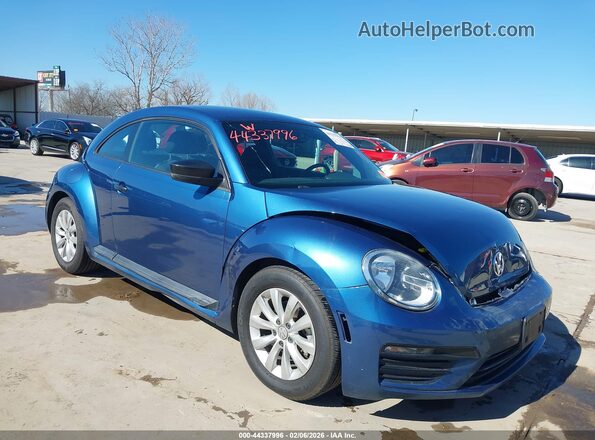 3VWFD7AT4JM709722 2018 VOLKSWAGEN BEETLE Blue Передня права чверть