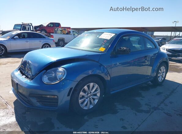 3VWFD7AT4JM709722 2018 VOLKSWAGEN BEETLE Blue Передня ліва чверть