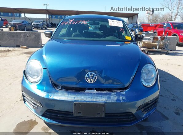 3VWFD7AT4JM709722 2018 VOLKSWAGEN BEETLE Blue Вид щитка приладів