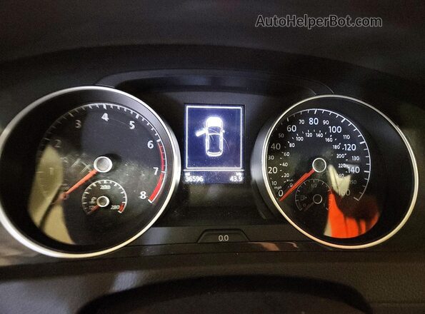 3VWG57AU0MM004172 2021 VOLKSWAGEN GOLF White Widok zestawu wskaźników