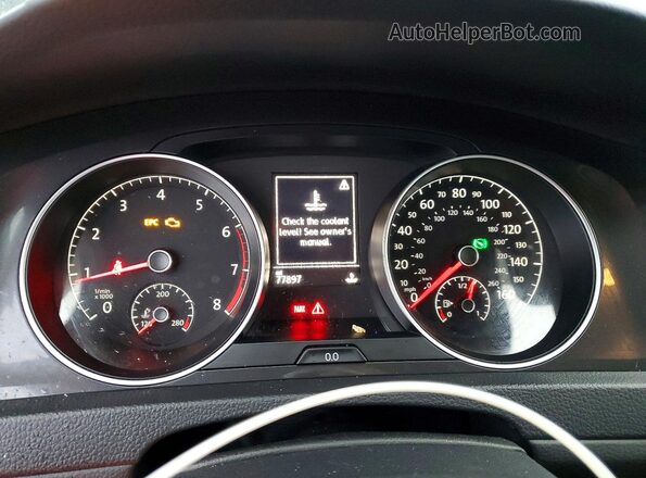 3VWG57AU6MM003740 2021 VOLKSWAGEN GOLF Black Widok zestawu wskaźników