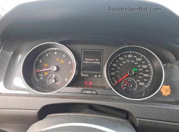 3VWG57AU9MM001237 2021 VOLKSWAGEN GOLF Белый Вид щитка приборов