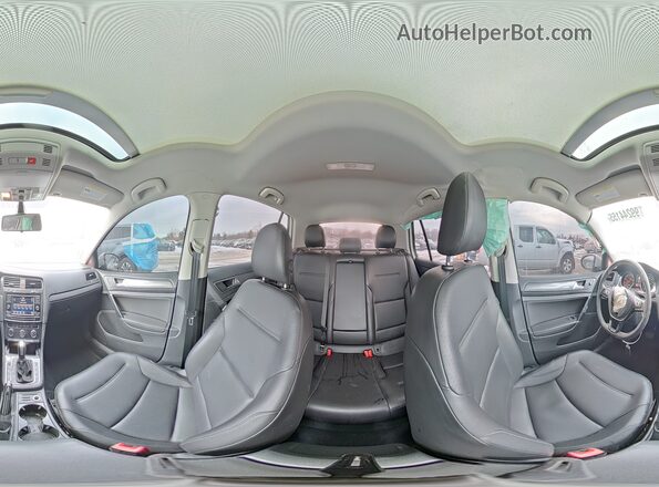 3VWG57AU9MM001237 2021 VOLKSWAGEN GOLF Белый Панорамный вид салона 360°