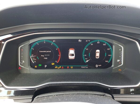 3VWG57BU2KM008316 2019 VOLKSWAGEN JETTA Синий Вид щитка приборов