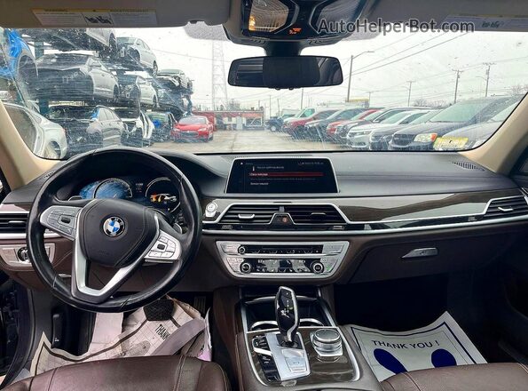 WBA7E4C54JGV23896 2018 BMW OTHER Синий Вид задних сидений