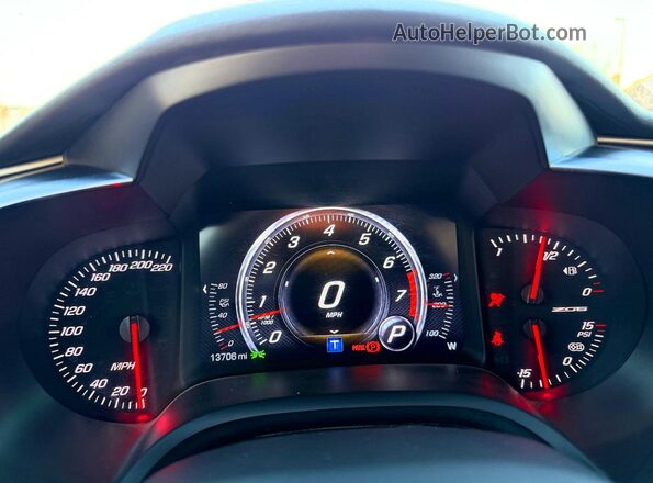 1G1YS2D60K5605674 2019 CHEVROLET CORVETTE Синий Вид щитка приборов