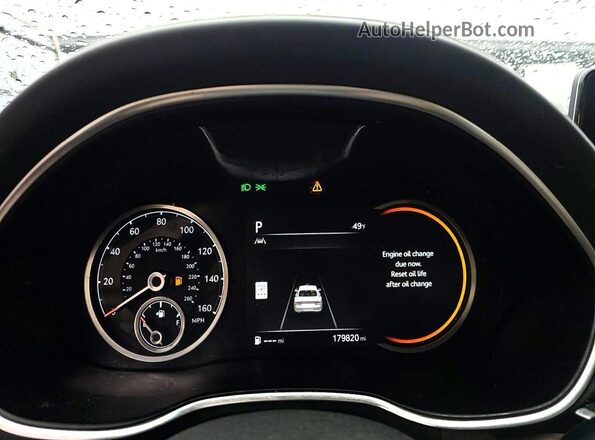 KMTGB4SC2NU092298 2022 GENESIS G80 Белый Вид щитка приборов