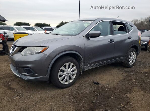 KNMAT2MV7GP626014 2016 NISSAN ROGUE Gray Trasero izquierdo