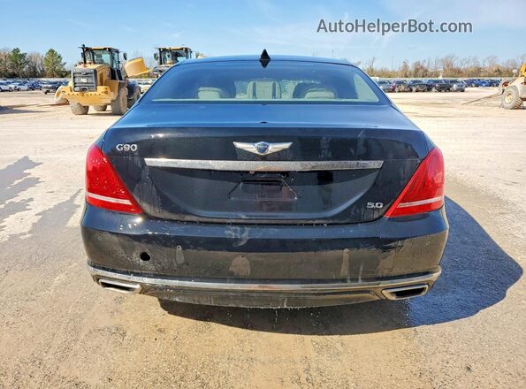 KMHG54JHXHU024950 2017 GENESIS G90 Черный Вид салона спереди