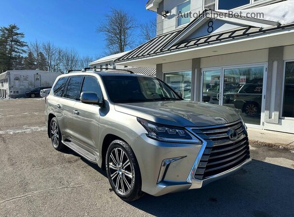 JTJHY7AX1J4257689 2018 LEXUS LX Золотой Задняя левая четверть