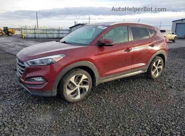KM8J3CA25GU196254 2016 HYUNDAI TUCSON Red Tył lewy