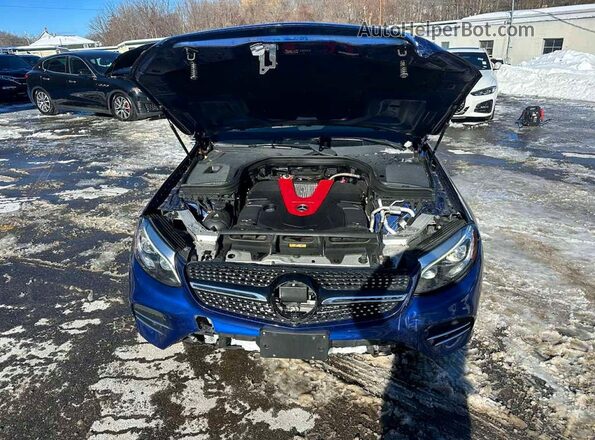 WDC0G6EB2JV025490 2018 MERCEDES-BENZ GLC-CLASS Blue ხელსაწყოთა პანელის ხედი