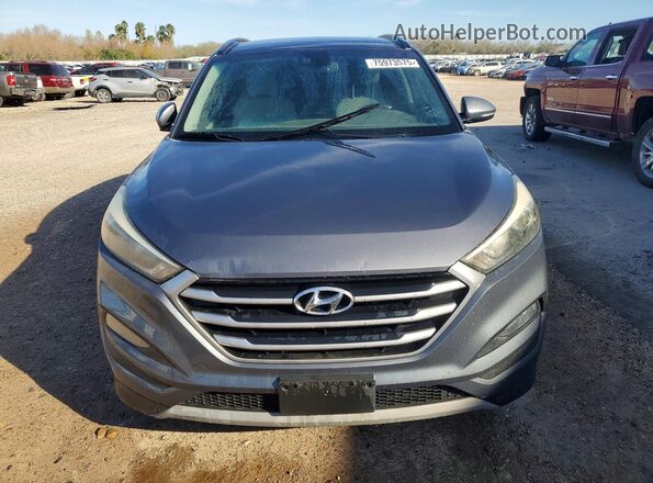 KM8J33A23JU629142 2018 HYUNDAI TUCSON Серый Вид сзади
