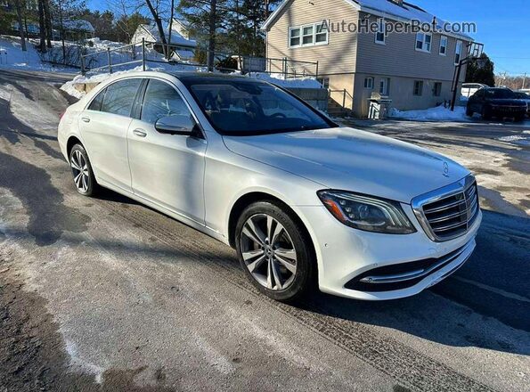 WDDUG8GB1KA436037 2019 MERCEDES-BENZ S Белый Вид спереди
