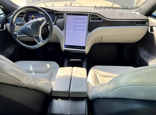 5YJSA1E28GF133929 2016 TESLA MODEL Серый Вид задних сидений