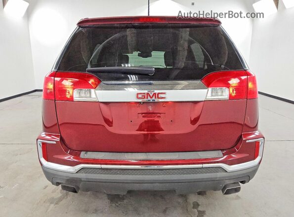2GKFLPE38G6132944 2016 GMC TERRAIN Красный Вид салона спереди