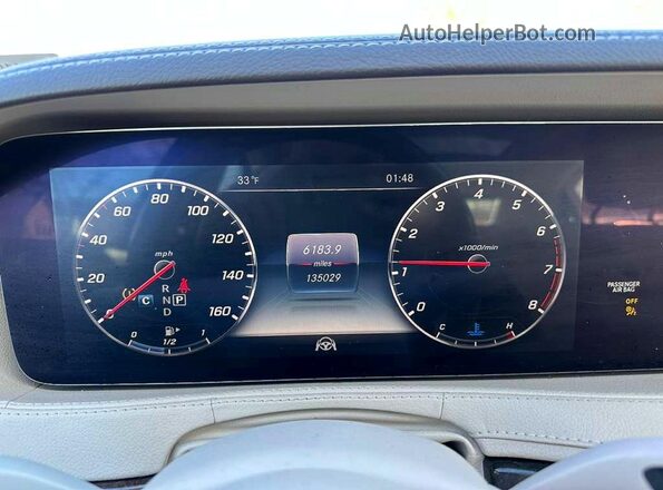 WDDUG8GB1KA436037 2019 MERCEDES-BENZ S Белый Вид сзади