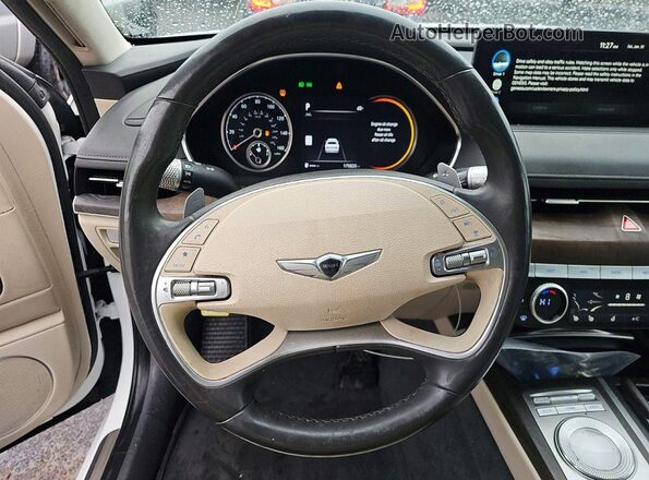KMTGB4SC2NU092298 2022 GENESIS G80 Белый Вид наклейки с VIN-кодом