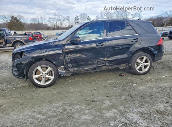 4JGDA5HB1GA768006 2016 MERCEDES-BENZ GLE Черный Передняя левая четверть