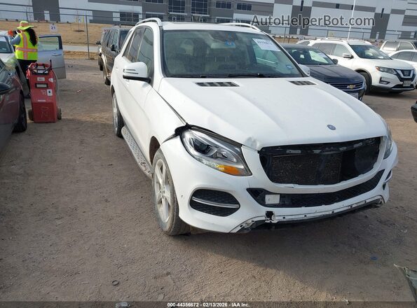 4JGDA5HB2HA943364 2017 MERCEDES-BENZ GLE 350 Белый Передняя правая четверть