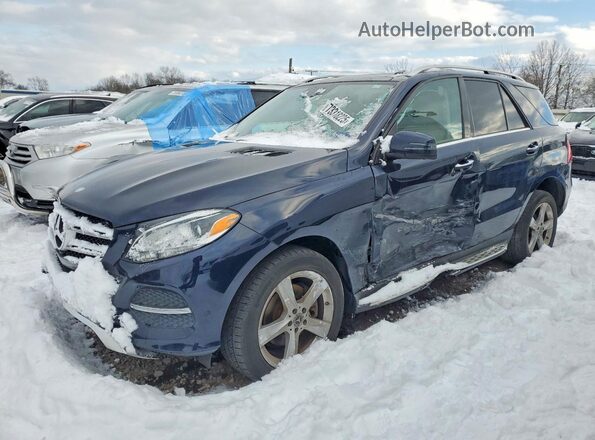4JGDA5HB2HA945602 2017 MERCEDES-BENZ GLE Blue Przód lewy