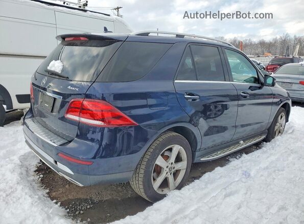 4JGDA5HB2HA945602 2017 MERCEDES-BENZ GLE Blue Tył prawy