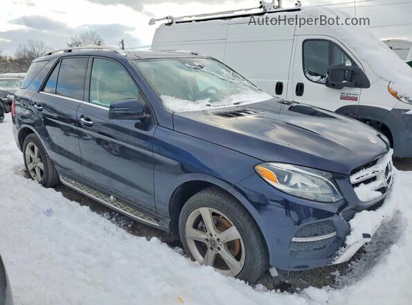 4JGDA5HB2HA945602 2017 MERCEDES-BENZ GLE Blue Przód prawy