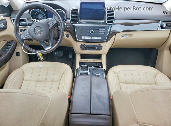 4JGDA5HB2HA945602 2017 MERCEDES-BENZ GLE Blue Widok deski rozdzielczej