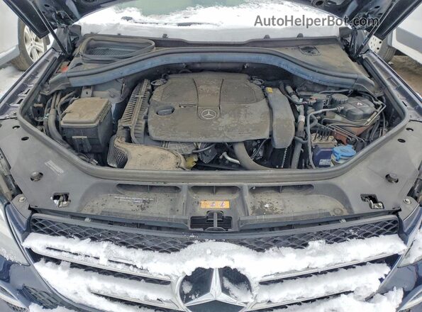4JGDA5HB2HA945602 2017 MERCEDES-BENZ GLE Blue Widok komory silnika