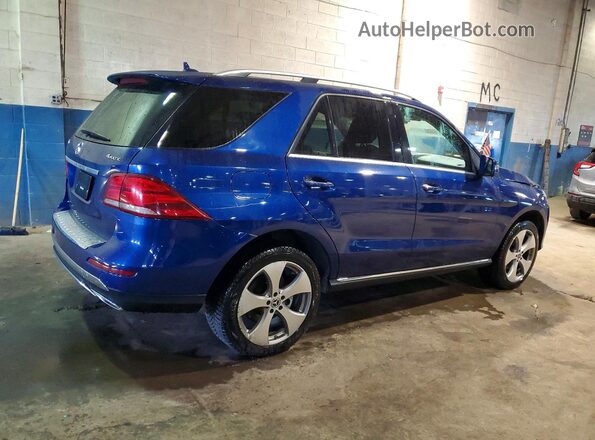 4JGDA5HB3JB160876 2018 MERCEDES-BENZ GLE Синий Задняя правая четверть