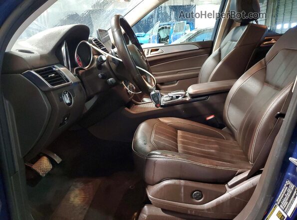 4JGDA5HB3JB160876 2018 MERCEDES-BENZ GLE Синий Вид салона спереди