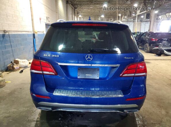 4JGDA5HB3JB160876 2018 MERCEDES-BENZ GLE Синий Вид сзади