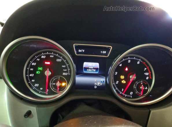 4JGDA5HB3JB160876 2018 MERCEDES-BENZ GLE Синий Вид щитка приборов