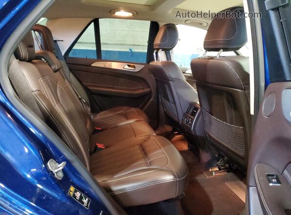 4JGDA5HB3JB160876 2018 MERCEDES-BENZ GLE Синий Вид задней части салона