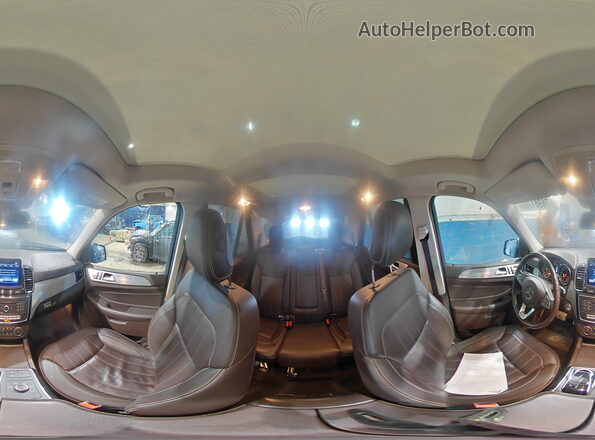 4JGDA5HB3JB160876 2018 MERCEDES-BENZ GLE Синий Панорамный вид салона 360°