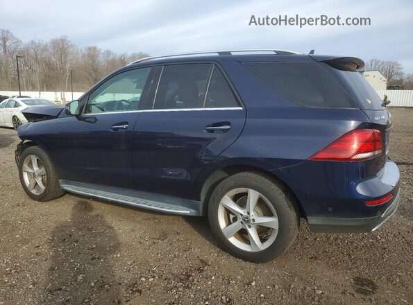4JGDA5HB5HA962684 2017 MERCEDES-BENZ GLE Синий Задняя левая четверть