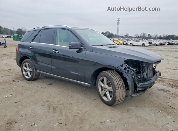 4JGDA5HB6JB127743 2018 MERCEDES-BENZ GLE Черный Передняя правая четверть