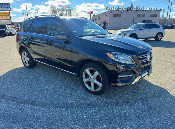 4JGDA5HB7HA820966 2017 MERCEDES-BENZ GLE Черный Передняя левая четверть