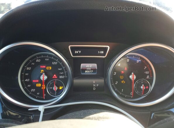 4JGDA5HB7HA919285 2017 MERCEDES-BENZ GLE Черный Вид щитка приборов
